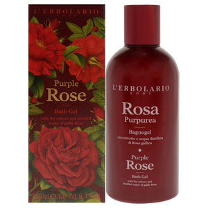 Bath Gel - Purple Rose by LErbolario for Women - 8.4 oz Shower Gel